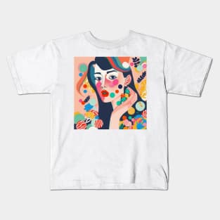 Portrait of a woman Kids T-Shirt